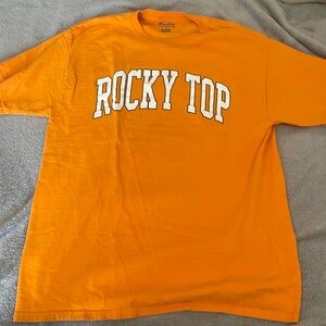 Champion Orange Short Sleeve Rocky Top Shirt Sz L